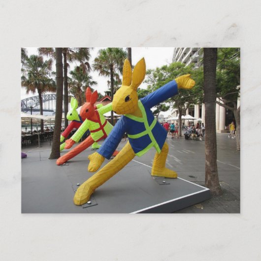 Sidney Lunar Festival: Rabbit Inflatables Briefkaa Briefkaart (Voorkant)