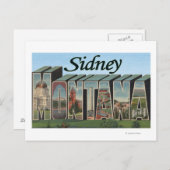 Sidney, Montana Briefkaart (Voorkant / Achterkant)
