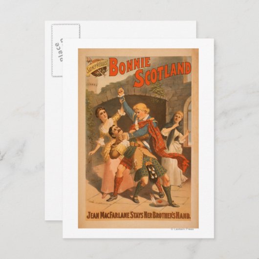 Sidney R. Ellis' Bonnie Scotland Scottish Play 2 Briefkaart (Voorkant / Achterkant)