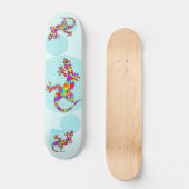 Sidney Salamander Aqua Skateboard Deck (Voorkant)