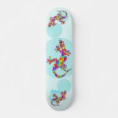 Sidney Salamander Aqua Skateboard Deck (Voorkant)