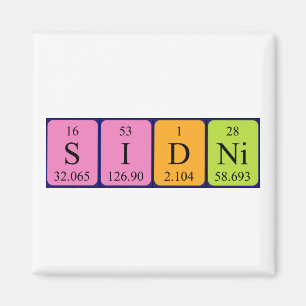 Sidni periodieke lijstnaam magnet magneet