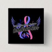 SIDS - Bewustmaking 16 Vierkante Button 5,1 Cm (Voorkant)