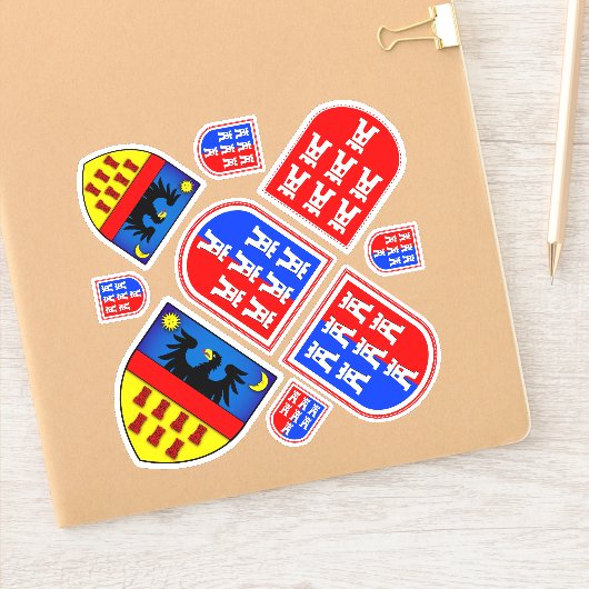 Siebenbürger Wapen Sticker (Notitieboek)