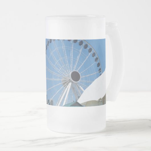 Siècle Ferris Roue Vitre Frosted Mug Bière (Devant droit)