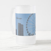 Siècle Ferris Roue Vitre Frosted Mug Bière (Devant gauche)
