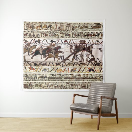 SIÈGE DE LA TAPISSERIE DE BAYEUX DE DINAN, ATTAQUE (En situation (horizontale))