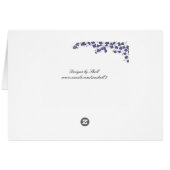 Siège de table en fleurs violettes profondes (Dos Horizontal)