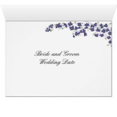 Siège de table en fleurs violettes profondes (Intérieur Horizontal (Bas))