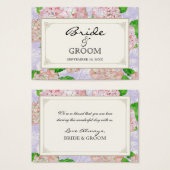 Siège de table Rose d'escorte Hydrangea dentelle f (Devant & derrière)