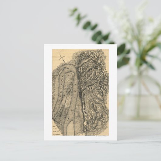 Siège de Vicksburg - Guerre civile Carte panoramiq (Debout devant)