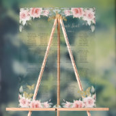 Siège Floral Blush Quinceañera Vert Sage (Neutre)
