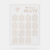 Siège Mariage moderne en terre cuite Monogram Scri (Recto)