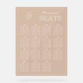 Siège Mariage moderne en terre cuite Monogram Scri (Recto)