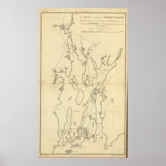 Siege of Newport, Rhode Island Poster (Voorkant)