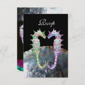 SIÈGE PLAGE MONOGRAM MARIAGE, RSVP blanc noir (Devant / Derrière)
