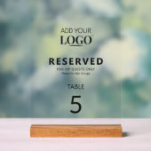 Siège Réservé Minimal Moderne Élégant Restaurant (Neutre)
