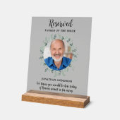 Siège réservé Photo Mariage commémoratif Eucalyptu (Angle)