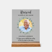 Siège réservé Photo Mariage de verdure Memorial (Recto)