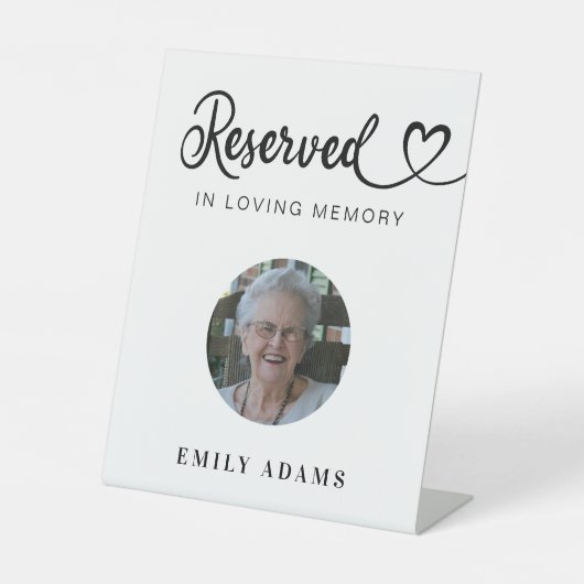 SIÈGE RÉSERVÉ SIÈGE Mariage photo SIGNE (Recto)