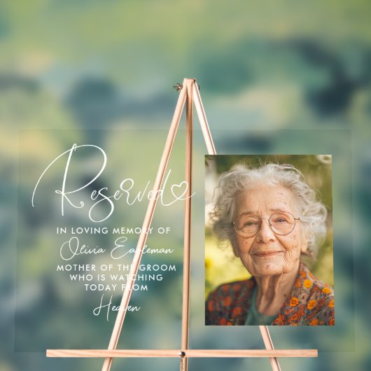 SIÈGE RÉSERVÉ SIÈGE Mariage photo SIGNE (Neutre)