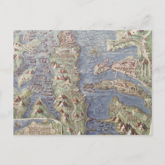 Siege van Malta Briefkaart (Voorkant)