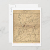 Siege van Vicksburg - Kaart 2 van de burgeroorlog (Voorkant / Achterkant)