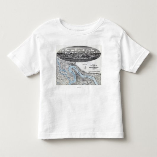 Siege van Vicksburg - Kaart 3 van de burgeroorlog Kinder Shirts (Voorkant)