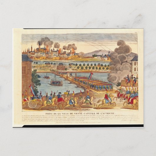 Siege van Wenen, 10 mei 1809 Briefkaart (Voorkant)