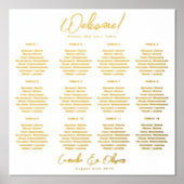 Sièges en or blanc Graphique 12 Tableau Réel Huile (Recto)