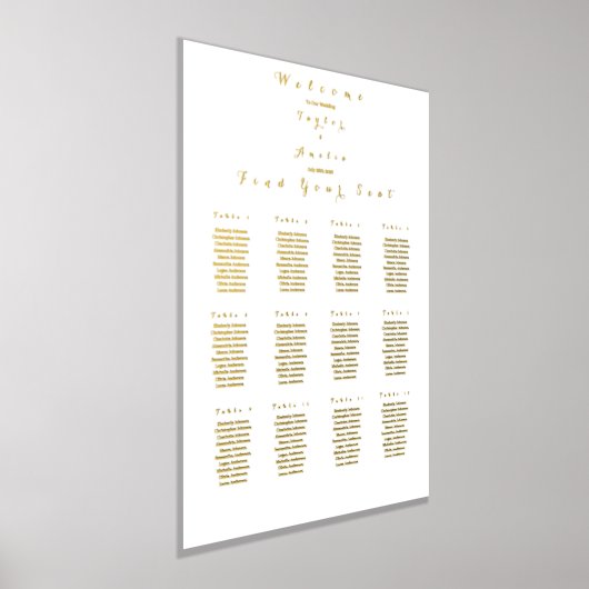 Sièges mariages Graphique 12 Tableaux Véritable hu (Poser)