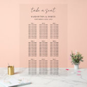 Sièges stylé Mariage Tableau de sièges (Mariage)