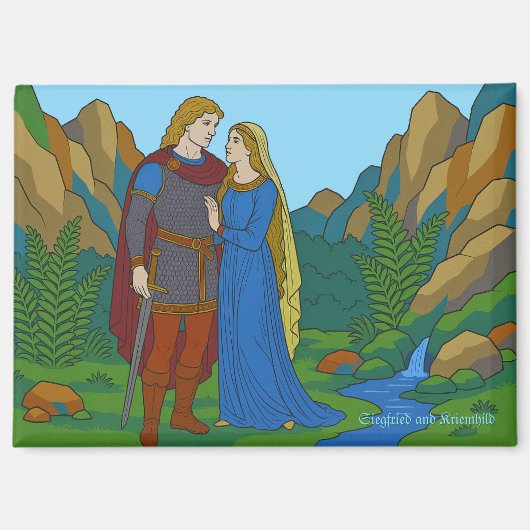 Siegfried en Kriemhild Magneet (Voorkant)