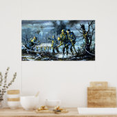 Siegfried Line bij Campholz-Bossen Poster (Keuken)