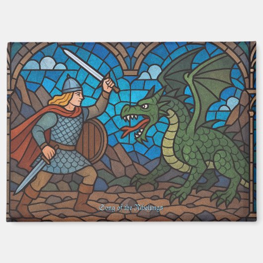 Siegfried vecht tegen de draak magneet (Voorkant)