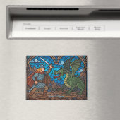 Siegfried vecht tegen de draak magneet (Insitu (Vaatwasser))