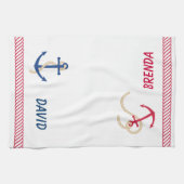 Sien et sa serviette d'Ancre (Horizontal)