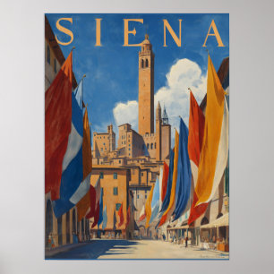  Siena Italiaans reizen Poster