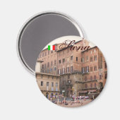 Siena Italië cool magneet ontwerp (Voorkant / Achterkant)