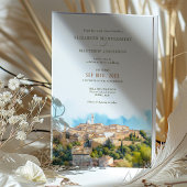 SIENA Italie Destination Mariage Invitation