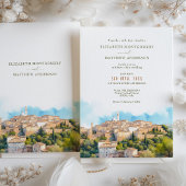SIENA Italie Destination Mariage Invitation