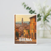 Siena Italië Reizen Briefkaart (Staand voorkant)