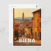 Siena Italië Reizen Briefkaart (Voorkant / Achterkant)