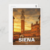 Siena Italië Reizen Briefkaart (Voorkant / Achterkant)