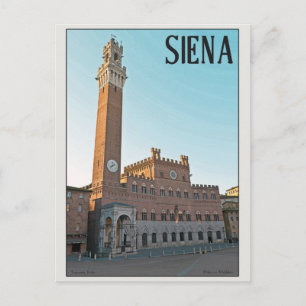 Siena - Palazzo Pubblico Morning Briefkaart