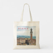 Siena Piazza del Campo uitzicht canvas tas (Achterkant)