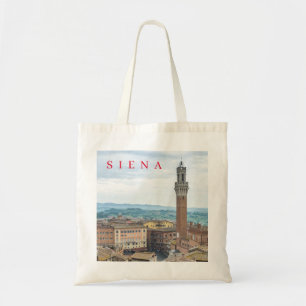 Siena Piazza del Campo uitzicht canvas tas
