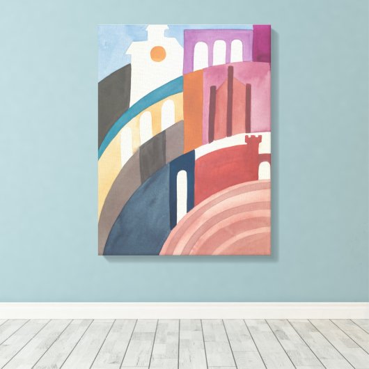 Siena | Sophie Taeuber-Arp | Canvas Afdruk (Insitu (Houten vloer))