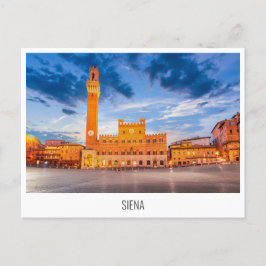 Siena, Toscane, briefkaart Italië