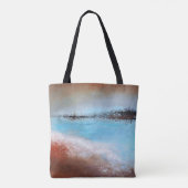 Siena Turquoise Canvas tas (Achterkant)